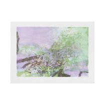 ZAO WOU-KI (1920-2013) Sans titre, 1986 (Agerup, 394)Lithographie en couleurs sur v&#233;lin d'A...