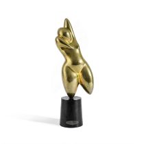 MAN RAY (1890-1976) Herma (phrodite), 1973 Bronze poli et socle en boisSculpture sign&#233;e et ...
