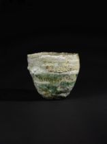 EWEN HENDERSON (1934-2000) Bowl, circa 1980Mixed laminated clays, volcanic glazes with contrasti...