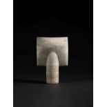 HANS COPER (1920-1981) Large 'Spade' form, circa 1972Stoneware, layered porcelain slips and engo...