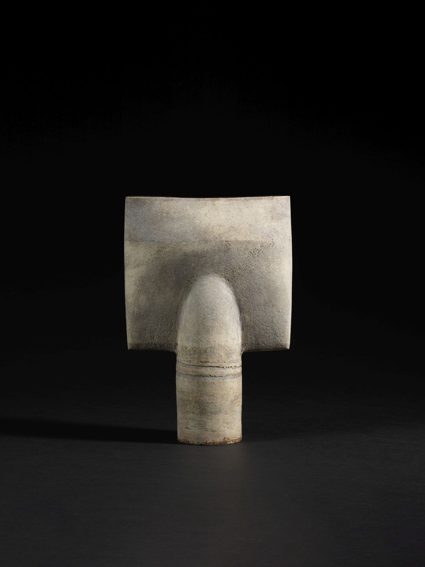 HANS COPER (1920-1981) Large 'Spade' form, circa 1972Stoneware, layered porcelain slips and engo...