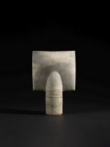 HANS COPER (1920-1981) Large 'Spade' form, circa 1972Stoneware, layered porcelain slips and engo...