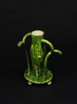 WALTER KEELER (1942-) 'Wild Flower Vase', 2007Earthenware, 'Whieldon ware' green with yellow gla...