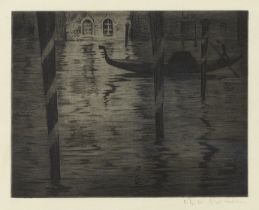 Christopher Richard Wynne Nevinson A.R.A. (British, 1889-1946) Venice Night Drypoint, circa 1920...