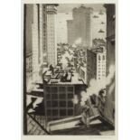 Christopher Richard Wynne Nevinson A.R.A. (British, 1889-1946) Statue of Liberty Drypoint, 1921,...