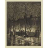 Christopher Richard Wynne Nevinson A.R.A. (British, 1889-1946) Leicester Square Etching, 1926-27...