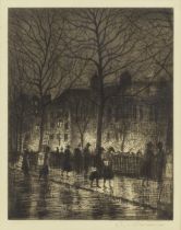 Christopher Richard Wynne Nevinson A.R.A. (British, 1889-1946) Leicester Square Etching, 1926-27...