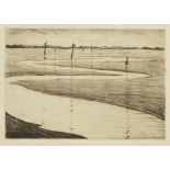 Christopher Richard Wynne Nevinson A.R.A. (British, 1889-1946) The Estuary (The Silvery Estuary,...