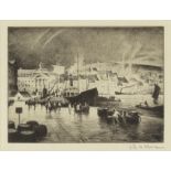 Christopher Richard Wynne Nevinson A.R.A. (British, 1889-1946) A French Port (Bordeaux) Etching,...