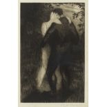Christopher Richard Wynne Nevinson A.R.A. (British, 1889-1946) Lovers Drypoint, 1919, on laid pa...