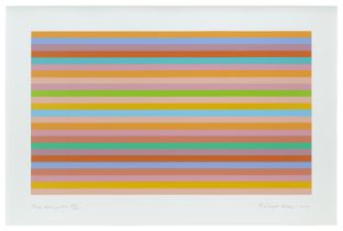 Bridget Riley (British, born 1931) Rose Horizontal Screenprint in colours, 2018, on wove paper, ...