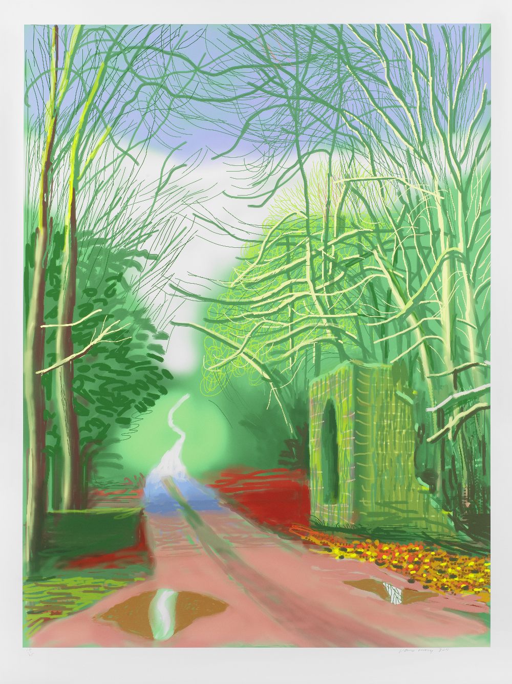 David Hockney R.A. (British, born 1937) The Arrival of Spring in Woldgate, East Yorkshire in 201...
