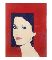 Andy Warhol (American, 1928-1987) Jane Fonda Unique screenprint in colours with diamond dust, 19...