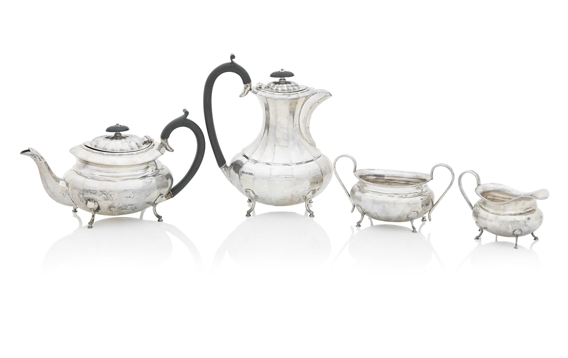 A Four Piece Tea and Coffee Service, Viner's Ltd, Sheffield, 1959
