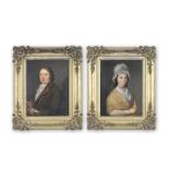 Scottish School, 18th Century Mr J. E. Brown and Mrs Jean Ewing Brown, 1794 each 38 x 28cm (14 1...