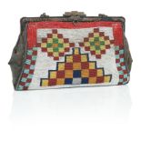 A plains N&#234;hiyawak (Cree) beaded purse