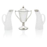 A Silver twin handled trophy cup, Hukin & Heath Ltd, Birmingham, 1942 (3)