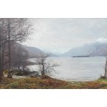 Alexander Brownlie Docharty (British, 1862-1940) Extensive View of a Highland Loch