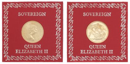 Five gold sovereigns: