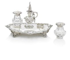 A Victorian Inkstand By Henry Wilkinson & Co, Sheffield, 1847