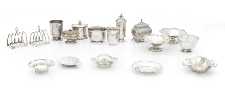 A Collection of Table Silver Various dates and makers