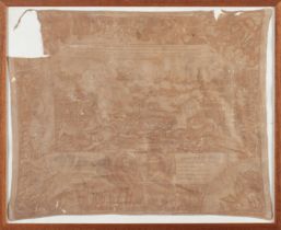 A Battle of Waterloo commemorative fabric panel