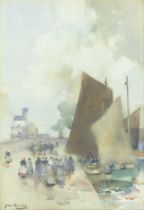 James Watterston Herald (British, 1859-1914) Arbroath Harbour