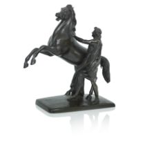 Sir John Steell (British, 1804-1891)Alexander and Bucephalus, bronze