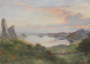 Frank Watson Wood (British, 1862-1953) The River Tweed from the Ramparts