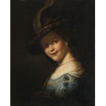 After Rembrandt, Continental School (19th century) Portrait of Saskia van Uylenburgh