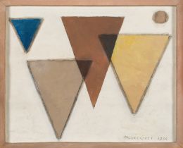MARCEL-LOUIS BAUGNIET (1896-1995) Les trois triangles bruns