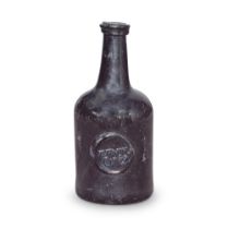 An attractive sealed quarter size 'Cylinder' wine bottle, dated 1789