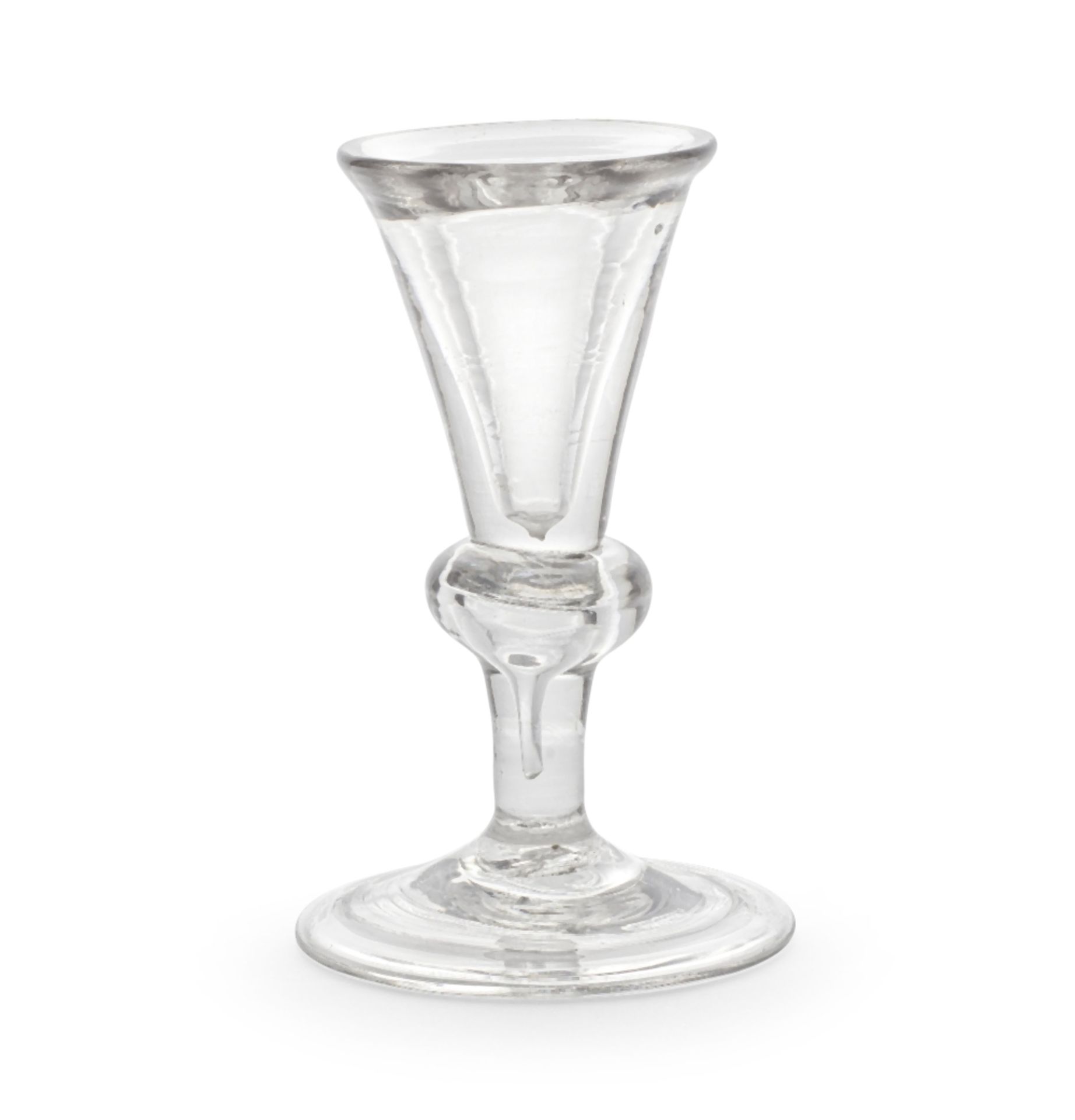 A deceptive baluster wine or toastmaster's glass, circa 1725-30