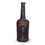 A sealed 'Cylinder' wine bottle, circa 1750