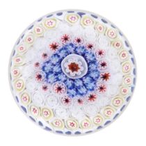 A rare Bacchus concentric millefiori magnum paperweight, circa 1850