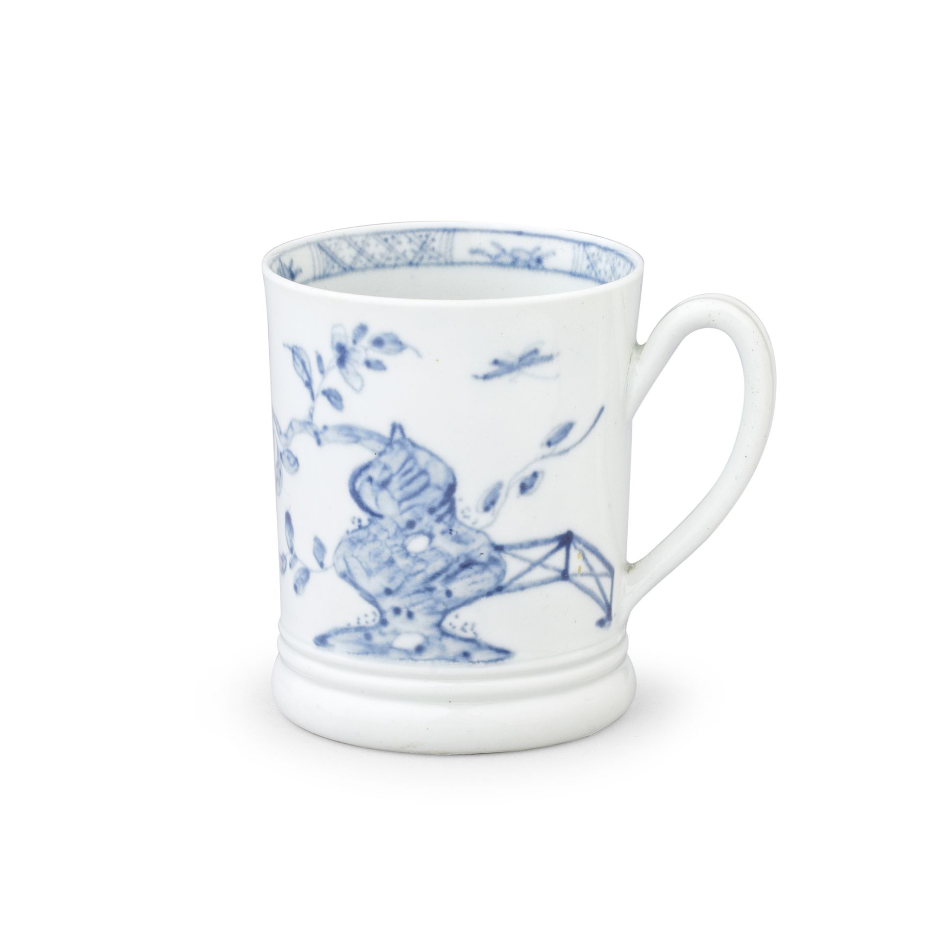 A Worcester small mug or can, circa 1754