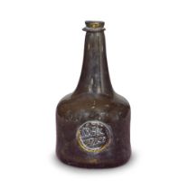 A sealed half size 'Mallet' wine bottle, dated 1752