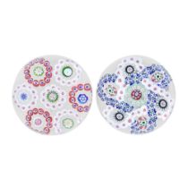 Two Baccarat patterned millefiori paperweights, circa 1850