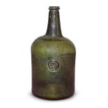 A rare sealed double magnum 'Cylinder' wine bottle, dated 1772