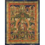 THANGKA REPR&#201;SENTANT PADMASAMBHAVA Tibet, XVIII si&#232;cle