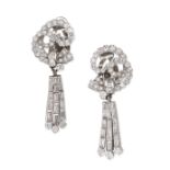 DIAMOND PENDENT EARRINGS,