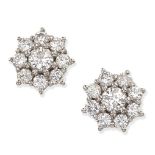 DIAMOND CLUSTER EARRINGS