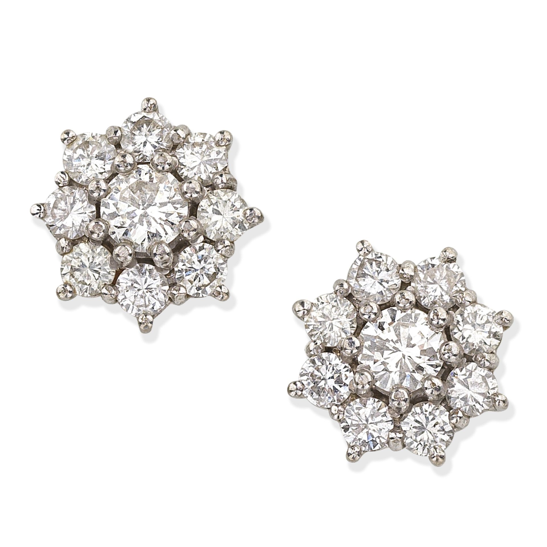 DIAMOND CLUSTER EARRINGS