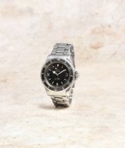 Rolex. A rare and highly sought after stainless steel automatic bracelet watch with gilt gloss c...