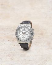 Rolex. A fine 18K white gold automatic chronograph wristwatch Cosmograph Daytona, Ref: 116519, ...