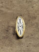 Cartier. A fine and extreamly rare 18K gold manual wind wristwatch from the London workshops Ma...