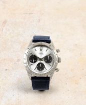 Rolex. A fine and rare stainless steel manual wind chronograph wristwatch Cosmograph Daytona, R...