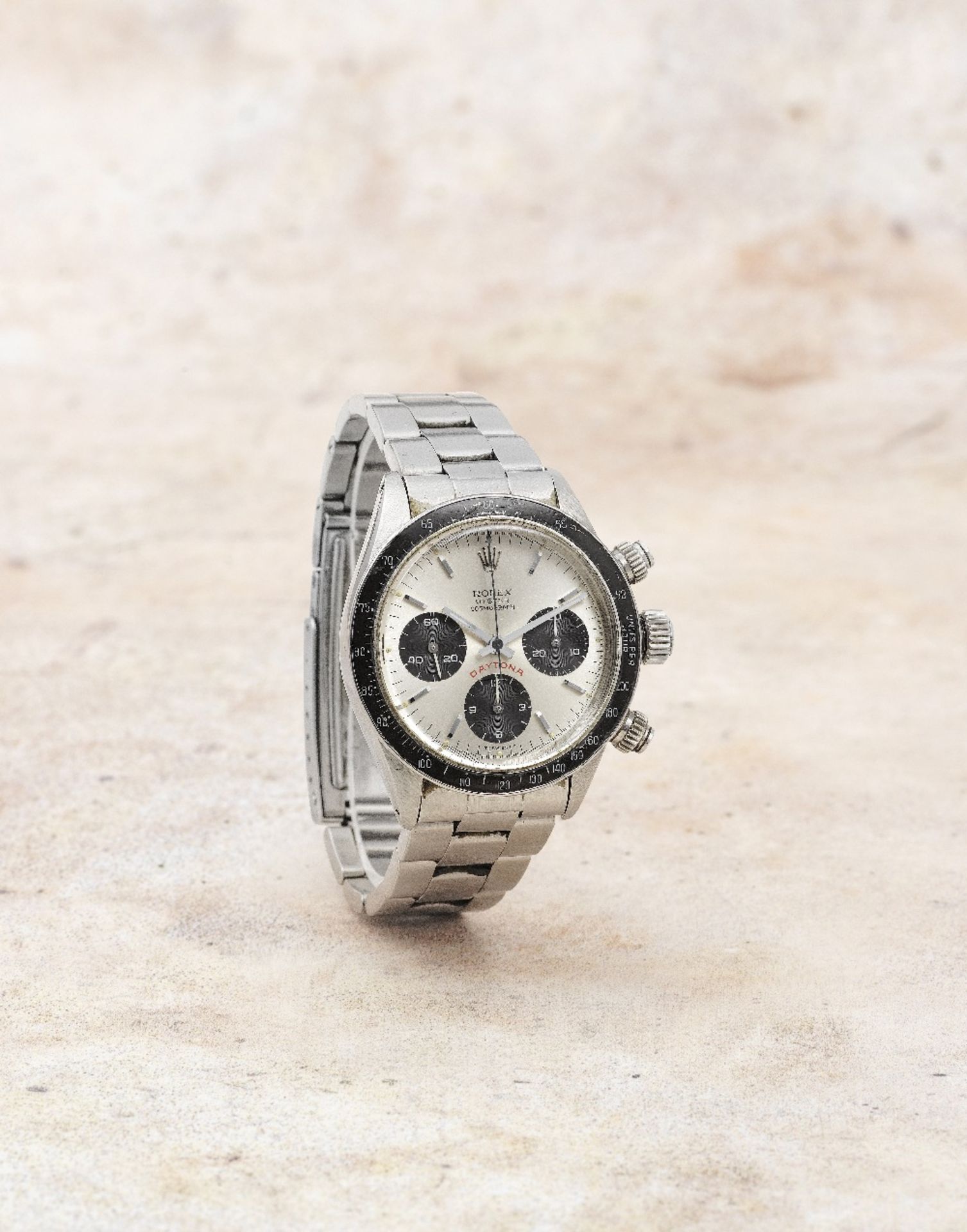 Rolex. A fine and rare stainless steel manual wind chronograph bracelet watch Cosmograph Dayton...