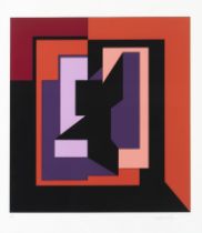 VICTOR VASARELY (1906-1997) Eiko, 1983 S&#233;rigraphie en couleurs de la collection PLATESSig...