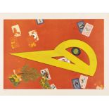 MAX ERNST (1891-1976) Le jeu de carte, 1967 Lithographie en couleurs. Sign&#233;e et num&#233;r...